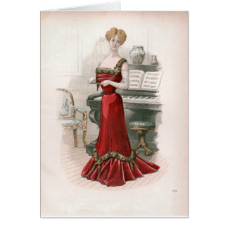KRW Vintag Foxy Fashion Print Card