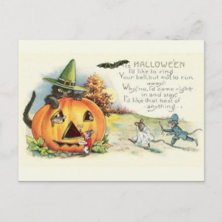KRW Vintag Halloween Postkarte
