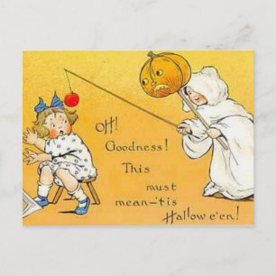 KRW Vintage Halloween Kinder Postkarte