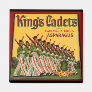 KRW Vintage King's Cadets Spargelkiste Magnet