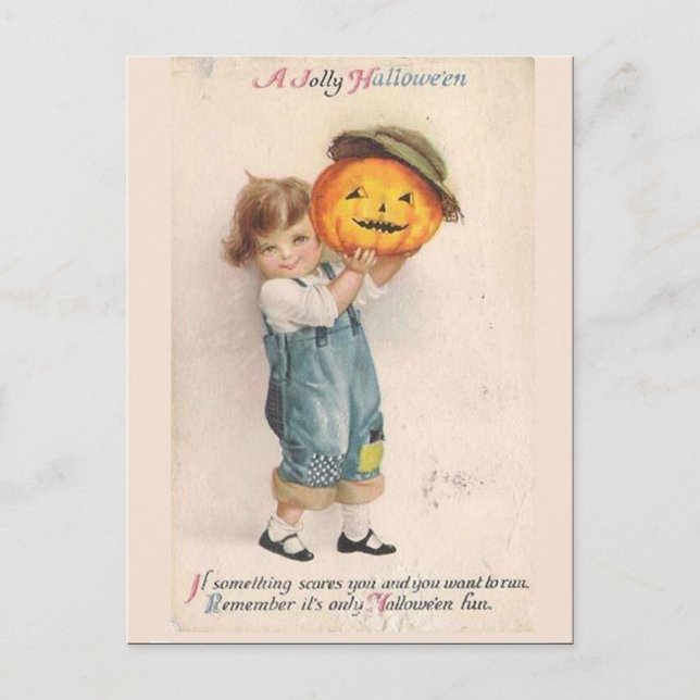 KRW Vintages Halloween Postkarte (Vorderseite)