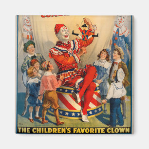 KRW Zirkusclown Vintage Magnet