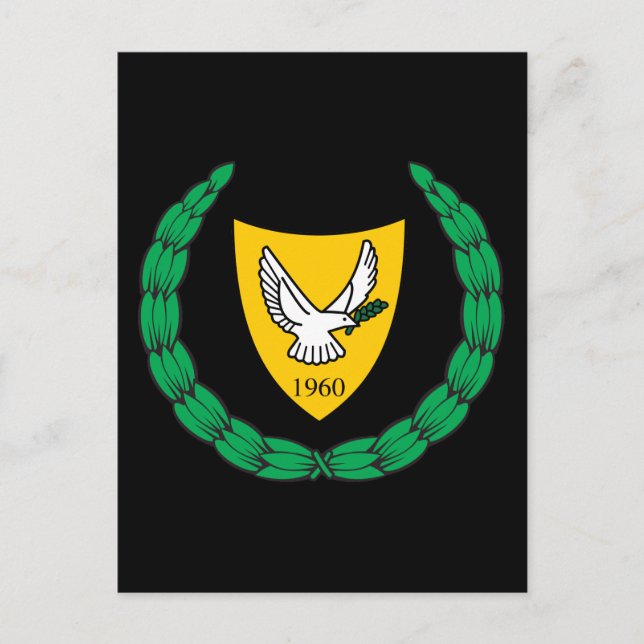 Kryprusemblem Postkarte (Vorderseite)