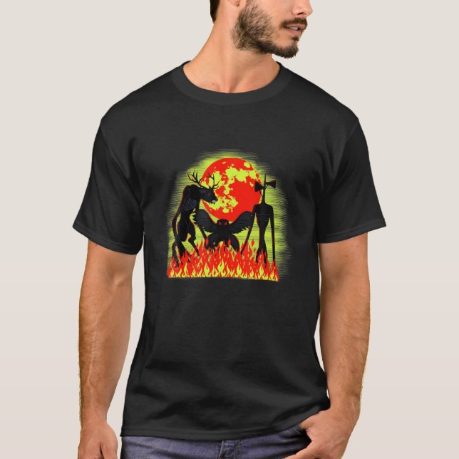 Krypten Amerikas - Wendigo, Goatman und Mothman T-Shirt (Vorderseite)