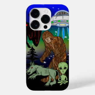 Kryptid, UFO, Big Foot, Chupacabra, Alien Mothman Case-Mate iPhone 14 Pro Hülle