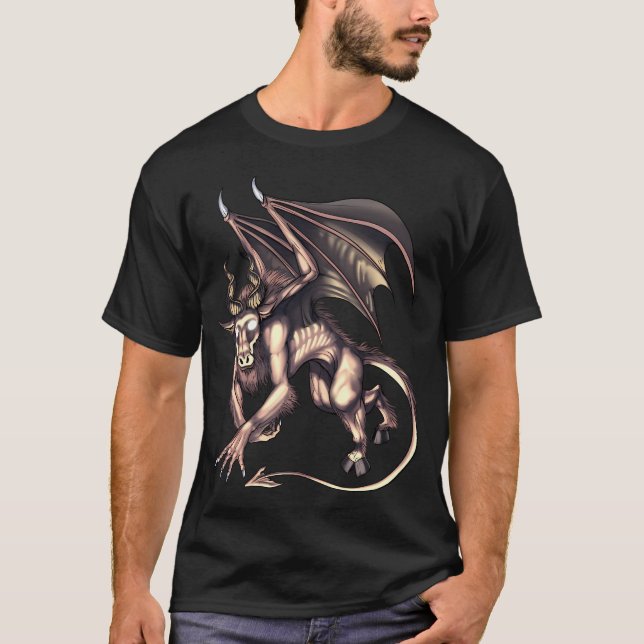 Kryptide Kreatur Jersey Devil T-Shirt (Vorderseite)