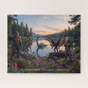 Kryptiden Bigfoot, Chupa, Mothman, Dogman Loch Puzzle