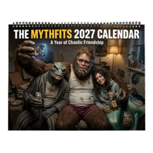 Kryptiden-Fantasy Bigfoot Meerjungfrau Alien Kalender