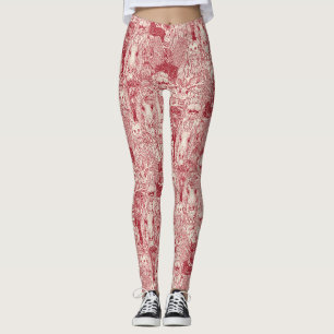 Kryptiden-Menge rote Perlen-Leggings Leggings