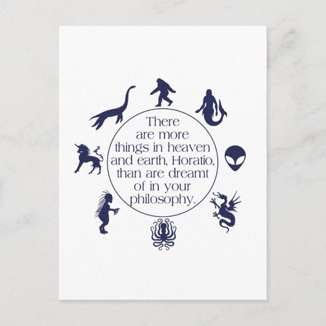 Kryptiden Postkarte (Vorderseite)