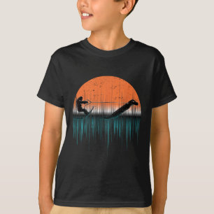 Kryptider-Wasserskiing Loch Ness-Monster Lustig Bi T-Shirt