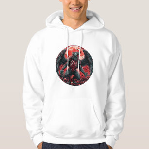 "Kryptische Transformation: Lycanthropischer Adler Hoodie