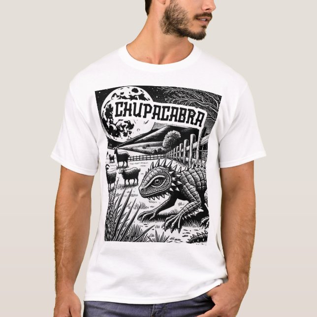 Kryptische Verschwörung - Chupacabra T-Shirt (Vorderseite)