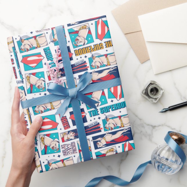 Krypto Comic Panel Muster Geschenkpapier (Schenken)