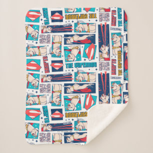 Krypto Comic Panel Muster Sherpadecke