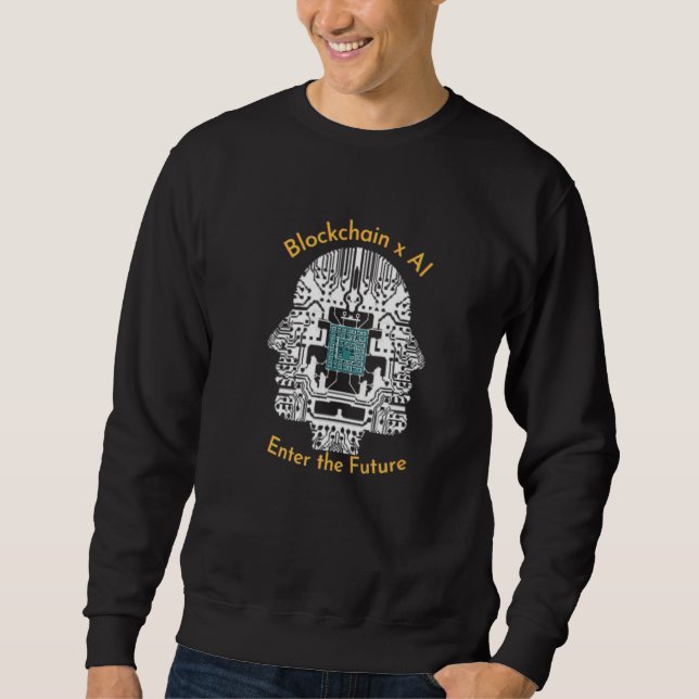 Krypto der künstlichen Intelligenz Sweatshirt (Vorderseite)