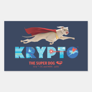 Krypto Der Super-Hund Rechteckiger Aufkleber
