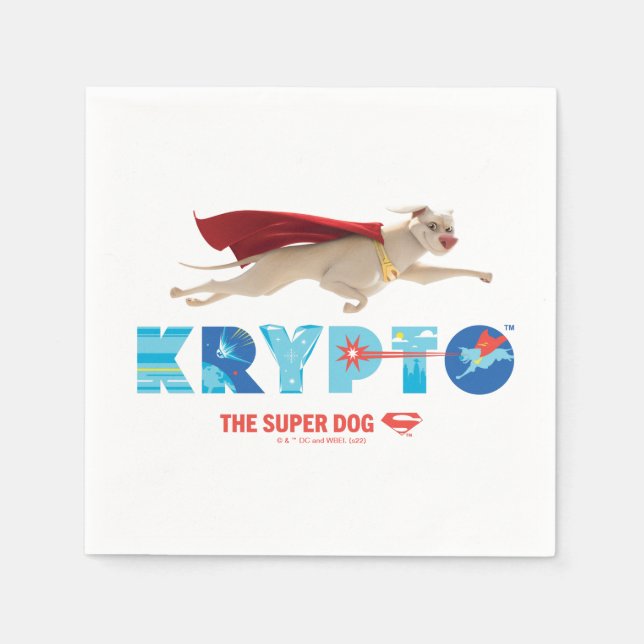 Krypto Der Super-Hund Serviette (Vorderseite)