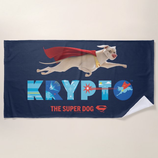Krypto Der Super-Hund Strandtuch (Vorderseite)
