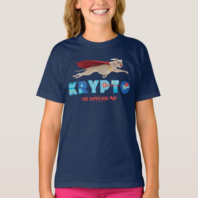 Krypto Der Super-Hund T-Shirt (Vorderseite)