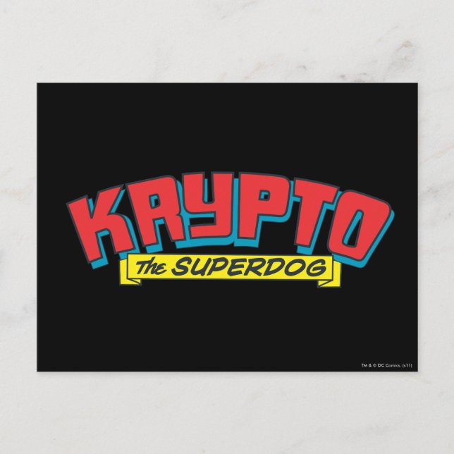 Krypto der Superhund Postkarte (Vorderseite)