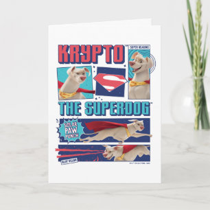 Krypto Die Super-Dog-Comic-Panels Karte