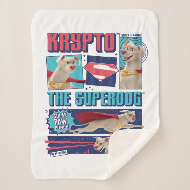 Krypto Die Super-Dog-Comic-Panels Sherpadecke (Vorderseite)