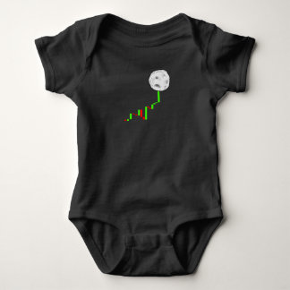 Krypto-Handel Hodl Vintage-Aktienchart bis zum Baby Strampler