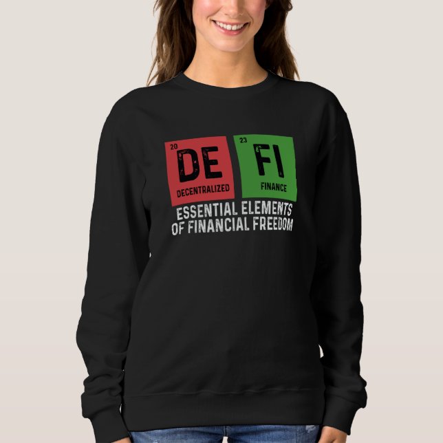 Krypto-Händler Kryptowährung Dezentrale Finanzen Sweatshirt (Vorderseite)