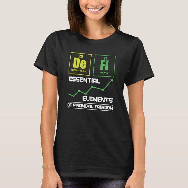 Krypto-Händler Kryptowährung Dezentrale Finanzen T-Shirt (Vorderseite)