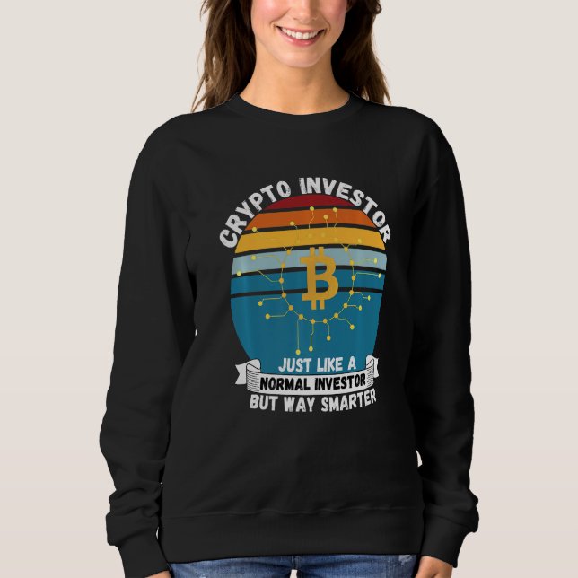 Krypto-Investor-Plan B Hodl Krypto-Blockchain Cry Sweatshirt (Vorderseite)