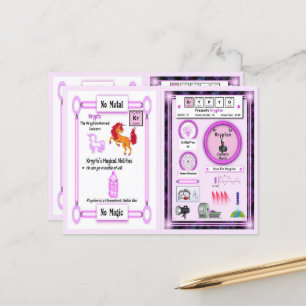 Krypto - Krypton Horn Unicorn Spielkarte Postkarte