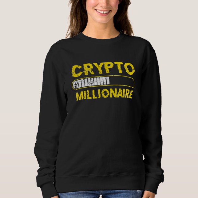 Krypto-Millionär lädt Bitcoin Ethereum Sweatshirt (Vorderseite)