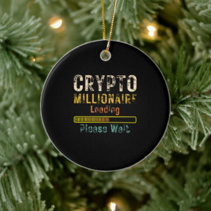 Krypto-Millionär lädt Retro-Vintage Keramik Ornament
