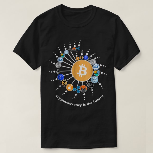 Krypto-Netzwerk-Digitaldesign T-Shirt (Design vorne)
