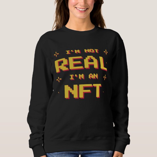 Krypto NFT Nicht fungibler Token Blockchain Sweatshirt (Vorderseite)