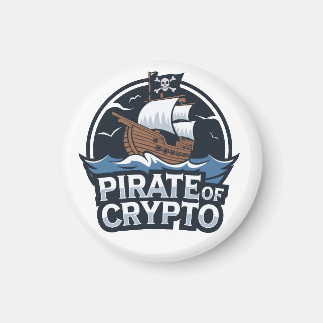 Krypto-Pirat Magnet (Vorne)