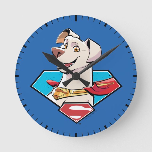 Krypto S-Shield Graphic Runde Wanduhr (Vorderseite)