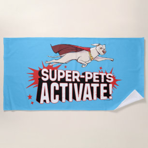 Krypto: Super-Pets aktivieren! Strandtuch
