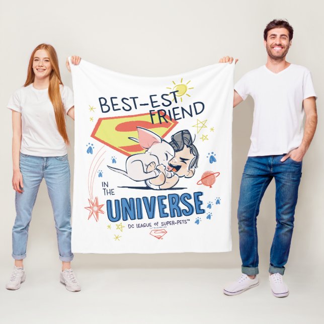 Krypto & Superman: Der beste Freund im Universum Fleecedecke (Beispiel)