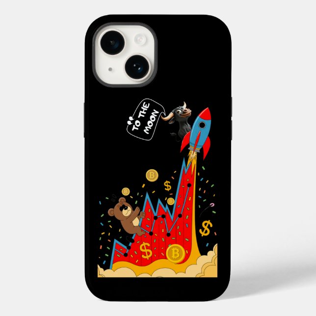 Krypto- und Aktienmarkt-Humor Case-Mate iPhone Hülle (Rückseite)