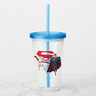 Krypto und Superman Acryltrinkbecher