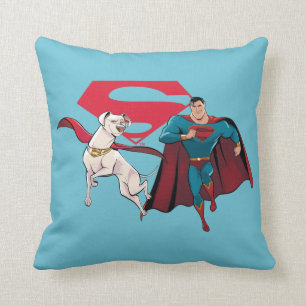Krypto und Superman Kissen