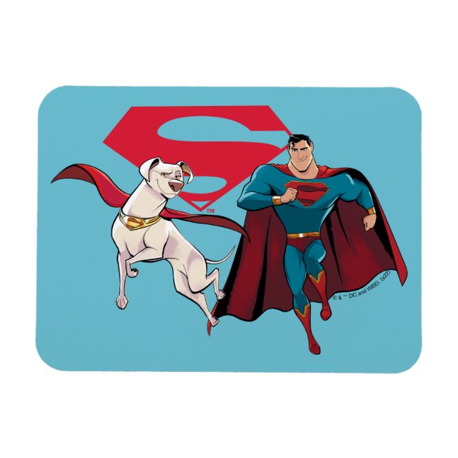 Krypto und Superman Magnet (Horizontal)