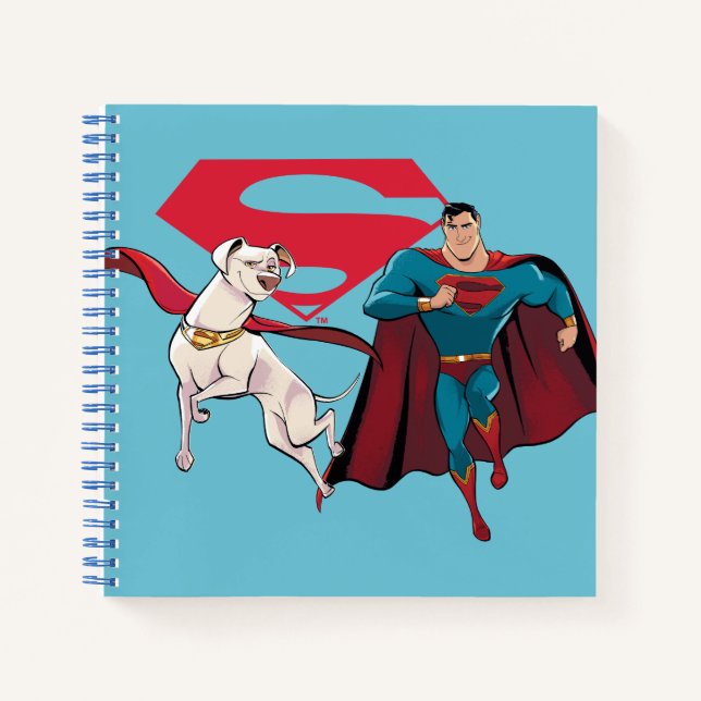Krypto und Superman Notizbuch (Vorderseite)