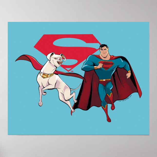 Krypto und Superman Poster (Vorne)