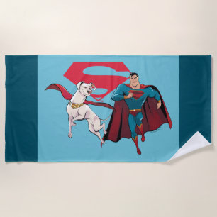 Krypto und Superman Strandtuch