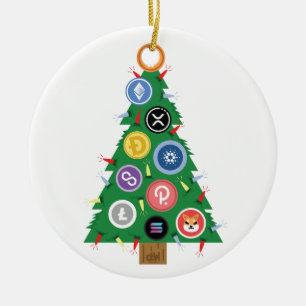 Krypto Weihnachtsbaum Kryptowährung Ornament