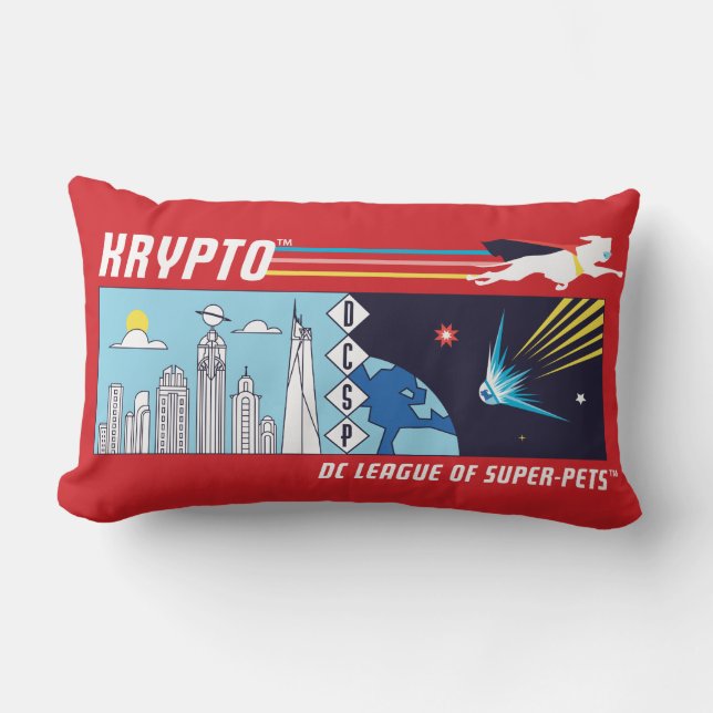 Krypto Weltraum zur Metropole Lendenkissen (Vorderseite)