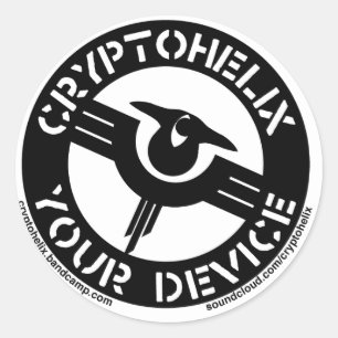 Kryptohelix - Ihr Gerät Runder Aufkleber